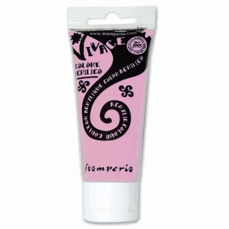 Farba Różowa Pastelowa Stamperia Vivace 60 Ml