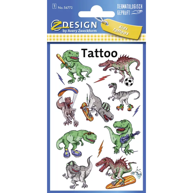 TATUAŻE DLA DZIECI DINOZAURY