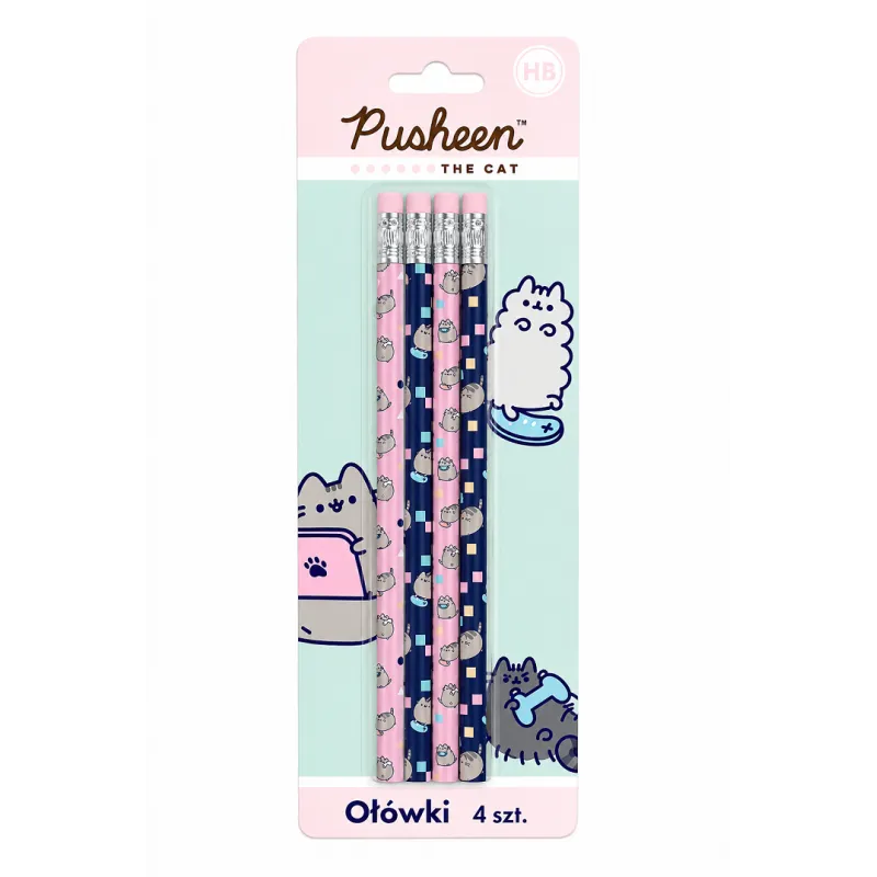 OŁÓWEK Z GUMKĄ PUSHEEN 4 SZTUKI ST. MAJEWSKI OŁÓWEK Z GUMKĄ PUSHEEN 4 SZTUKI ST. MAJEWSKI