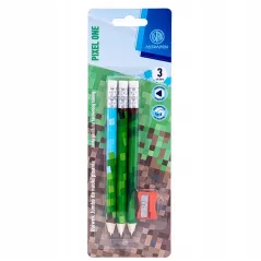 OŁÓWKI JUMBO PIXEL ONE Z TEMPERÓWKĄ 3 SZTUKI ASTRA