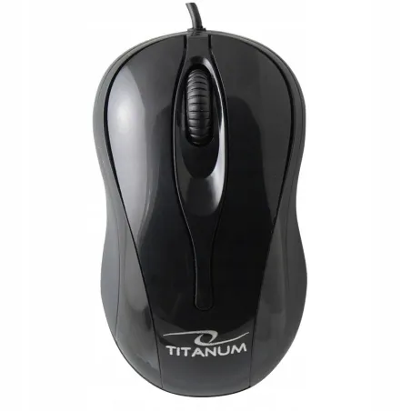 Mysz Komputerowa Hornet Usb Przewodowa Optyczna Czarna Titanum
