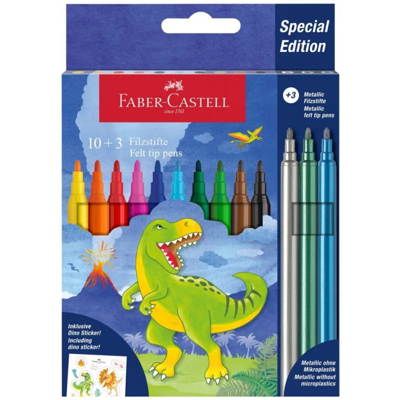 FLAMASTRY SZKOLNE 13 KOLORÓW FABER-CASTELL FLAMASTRY SZKOLNE 13 KOLORÓW FABER-CASTELL