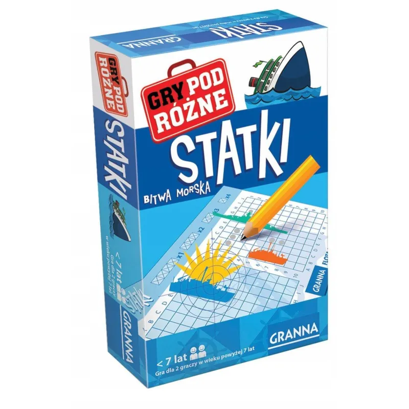 STATKI BITWA MORSKA GRA PODRÓŻNA GRANNA 7+
