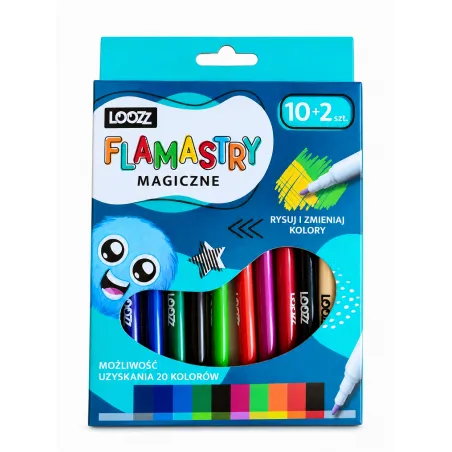FLAMASTRY MAGICZNE LOOZZ 12 SZTUK ST. MAJEWSKI