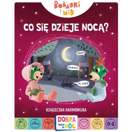 Co Się Dzieje Nocą? Bobaski I Miś Dobranoc Trefliki Na Noc Książeczka Harmonijka 0+