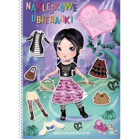 Małe Czarodziejki. Naklejkowe Ubieranki