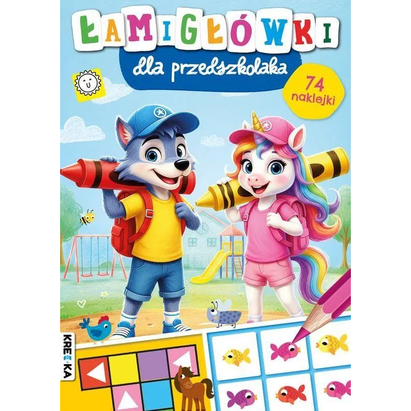 ŁAMIGŁÓWKI DLA PRZEDSZKOLAKA. KSIĄŻECZKA Z NAKLEJKAMI ŁAMIGŁÓWKI DLA PRZEDSZKOLAKA. KSIĄŻECZKA Z NAKLEJKAMI