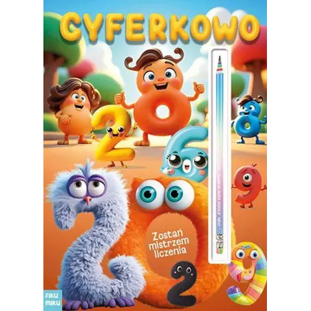 CYFERKOWO. KSIĄŻECZKA Z TĘCZOWYM OŁÓWKIEM