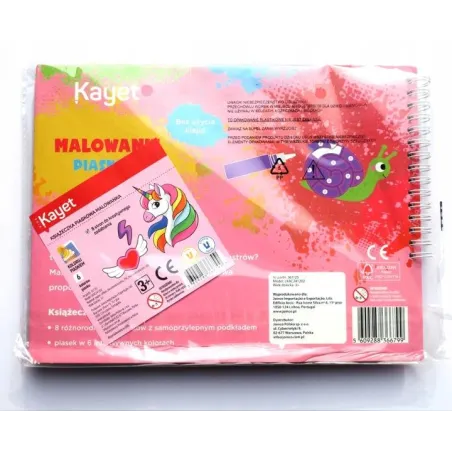 Malowanie Piaskiem. Zestaw Kreatywny Kayet 3+
