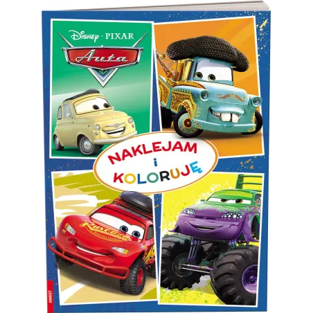 Disney Auta. Naklejam I Koloruję Disney Auta. Naklejam I Koloruję