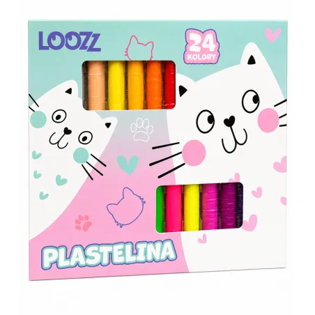 PLASTELINA 24 KOLORY LOOZZ