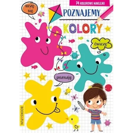 POZNAJEMY KOLORY 74 KOLOROWE NAKLEJKI 