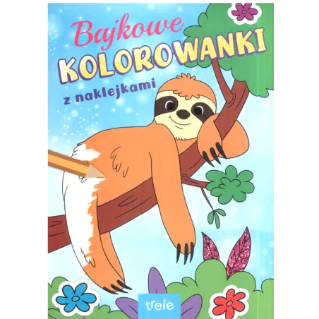 BAJKOWE KOLOROWANKI Z NAKLEJKAMI - Foksal