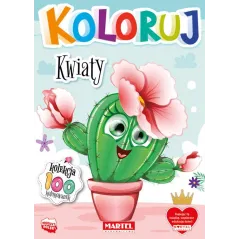 KWIATY. KOLORUJ