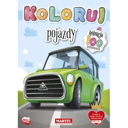 POJAZDY. KOLORUJ