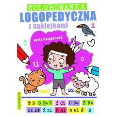 KOLOROWANKA LOGOPEDYCZNA Z NAKLEJKAMI