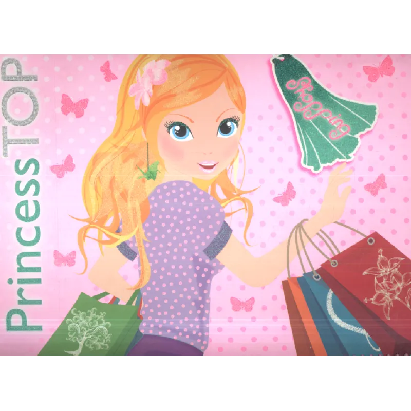 PRINCESS TOP KOLOROWANKA Z NAKLEJKAMI - Olesiejuk