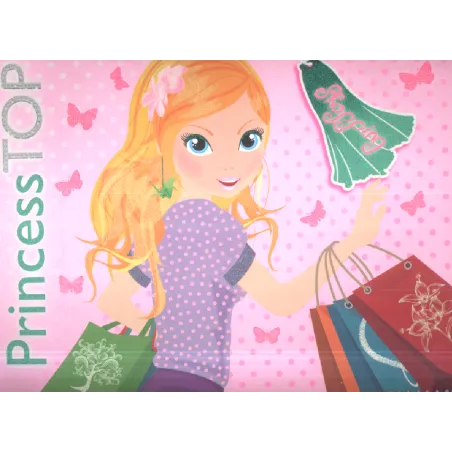 PRINCESS TOP KOLOROWANKA Z NAKLEJKAMI - Olesiejuk