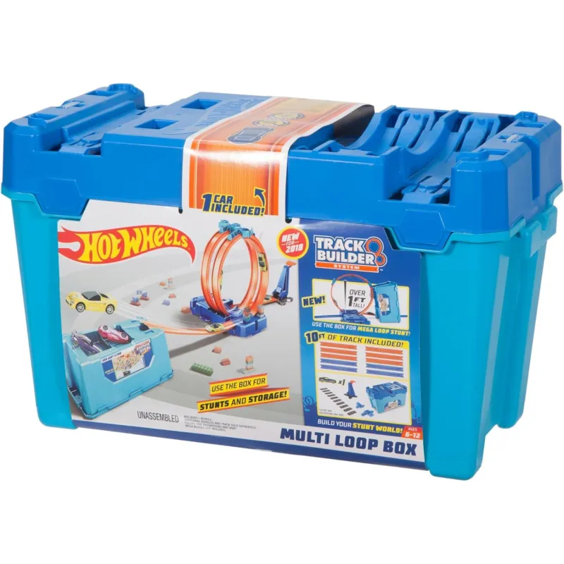 HOT WHEELS TRACK BUILDER MULTI LOOP BOX ZESTAW TORÓW I PĘTLI 6+