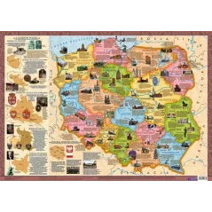 MAPA POLSKA - ATRAKCJE TURYSTYCZNE