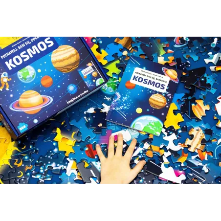 Zestaw Edukacyjny Kosmos Książka I Puzzle 205 Elementów Poznawaj Baw Się Odkrywaj 6+