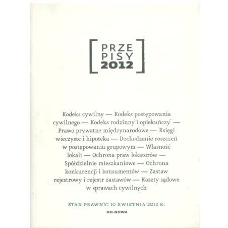 Przepisy 2012
