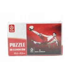 PUZZLE ROBERT LEWANDOWSKI PZPN 60 ELEMENTÓW - Joinco