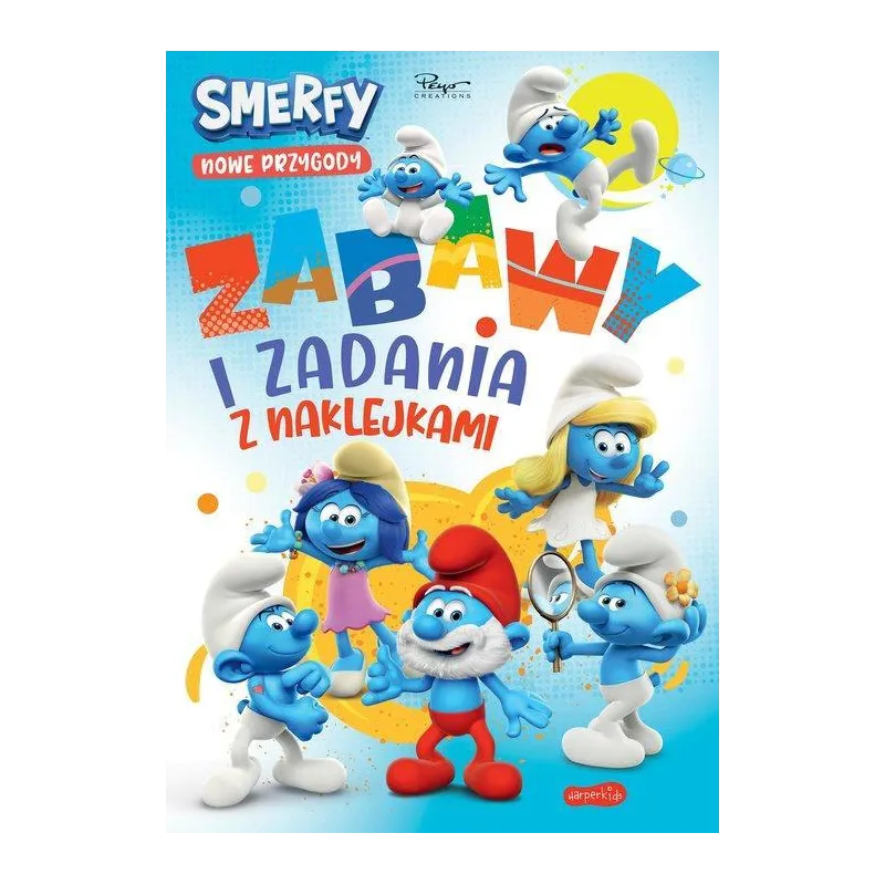 SMERFY. NOWE PRZYGODY. ZABAWY I ZADANIA Z NAKLEJKAMI - Harperkids SMERFY. NOWE PRZYGODY. ZABAWY I ZADANIA Z NAKLEJKAMI - Harperkids