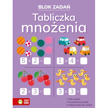 BLOK ZADAŃ TABLICZKA MNOŻENIA 6+ - Zielona Sowa