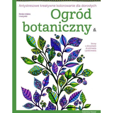 OGRÓD BOTANICZNY ANTYSTRESOWE KREATYWNE KOLOROWANIE DLA DOROSŁYCH Valentina Harper - Amber