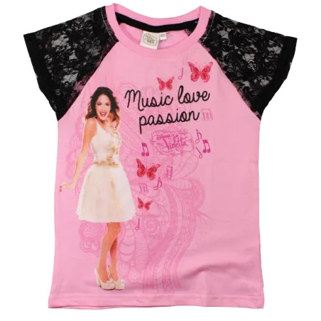 T-Shirt Dziewczęcy Z Koronką Disney Violetta Rozmiar 146 T-Shirt Dziewczęcy Z Koronką Disney Violetta Rozmiar 146