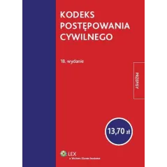 KODEKS POSTĘPOWANIA CYWILNEGO - Wolters Kluwer