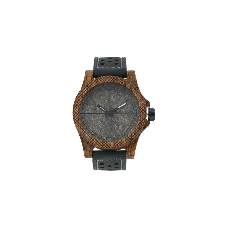 ZEGAREK DREWNIANY EKO RĘCZNIE WYKONANY SMARTWOODS DISTRICT UNISEX - Smartwoods