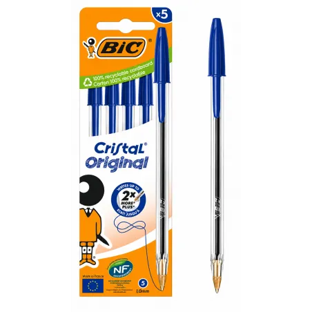 Długopis Niebieski 5 Sztuk Bic Długopis Niebieski 5 Sztuk Bic