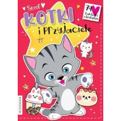 KOTKI I PRZYJACIELE. KOLOROWANKA Z NAKLEJKAMI