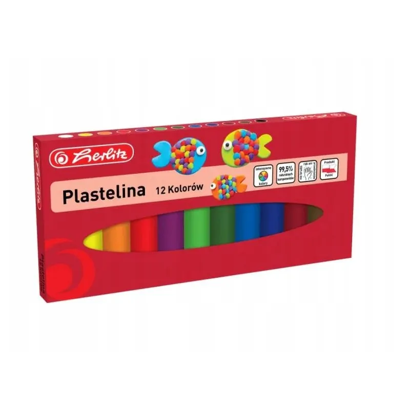 PLASTELINA 12 KOLORÓW HERLITZ