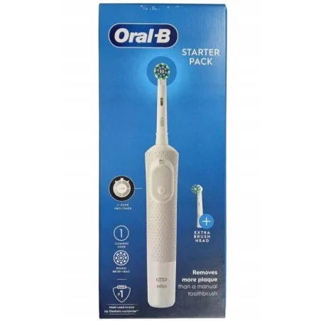SZCZOTECZKA ELEKTRYCZNA ORAL-B VITALITY STARTER PACK 3757 – ROTACYJNA 2D, 2 KOŃCÓWKI, TIMER