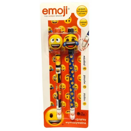 Długopis Wymazywalny Niebieski Emoji 2 Sztuki St. Majewski