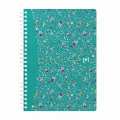 KOŁOZESZYT  FLORAL A5 60 KARTEK W KRATKĘ OXFORD