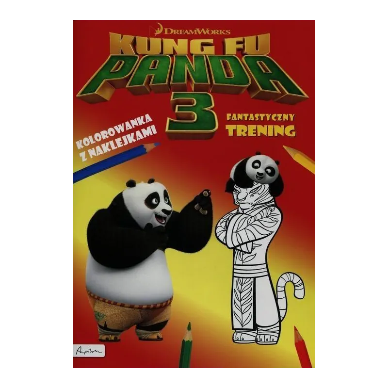 KUNG FU PANDA 3. FANTASTYCZNY TRENING. KOLOROWANKA Z NAKLEJKAMI
