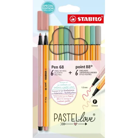 Zestaw 12 Pastelowych Cienkopisów Pastellove Stabilo Point
