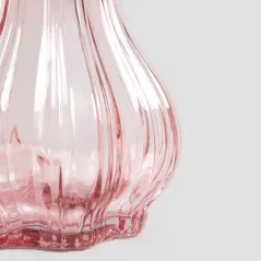WAZON DEKORACYJNY HOMLA JUNNE RÓŻOWY SZKŁO 20,3 CM