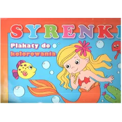 SYRENKI PLAKATY DO KOLOROWANIA Z NAKLEJKAMI - Welpol Adventure