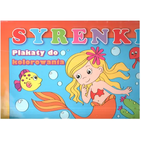 Syrenki Plakaty Do Kolorowania Z Naklejkami