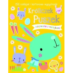 KRÓLICZEK PUSZEK KSIĄŻECZKA Z 250 NAKLEJKAMI 