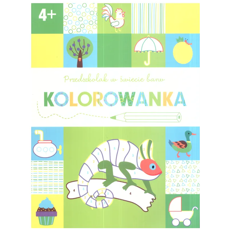 PRZEDSZKOLAK W ŚWIECI BARW. KOLOROWANKA 4+ - Olesiejuk