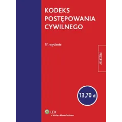 KODEKS POSTĘPOWANIA CYWILNEGO PRZEPISY - Wolters Kluwer