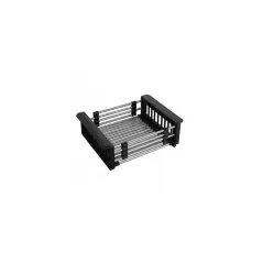ZLEWOZMYWAK STALOWY IRMA 78×49 CM Z OCIEKACZEM LEWYM + SYFON