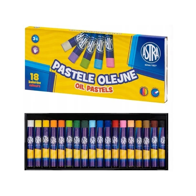 PASTELE OLEJNE 18 KOLORÓW ASTRA PASTELE OLEJNE 18 KOLORÓW ASTRA