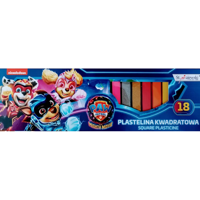 PLASTELINA KWADRATOWA PSI PATROL 18 KOLORÓW ST. MAJEWSKI PLASTELINA KWADRATOWA PSI PATROL 18 KOLORÓW ST. MAJEWSKI
